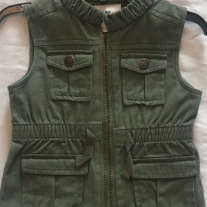 Toddler girl utility vest
